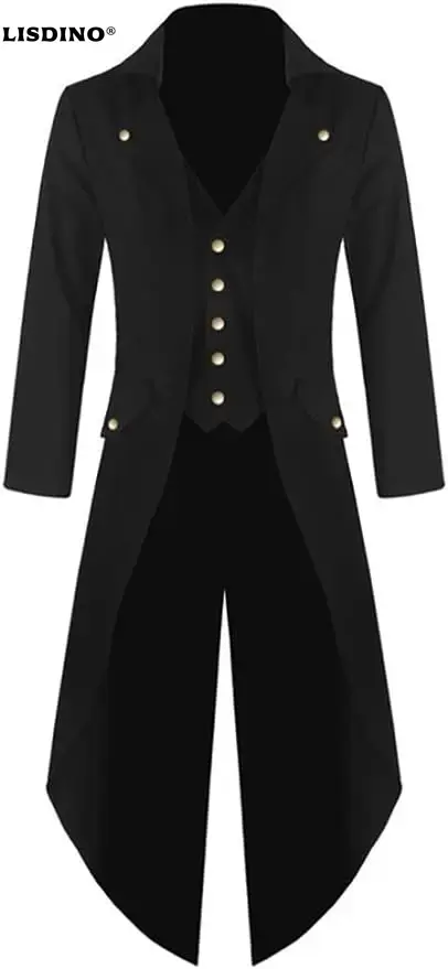 Vintage Fashion Jacket - Jaket Steampunk Gothic Pria Model Victorian