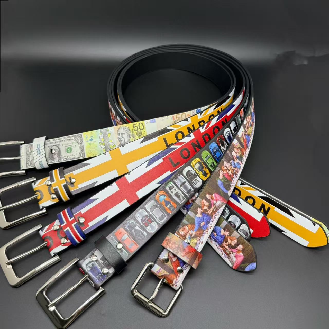 Vintage Fashion London - Sabuk Pinggang Unisex American Vintage PU