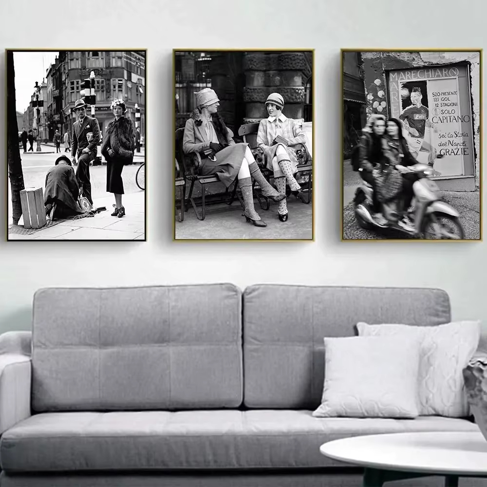 Vintage Fashion Photography - Mode Cetak Fotografi Vintage Hitam dan