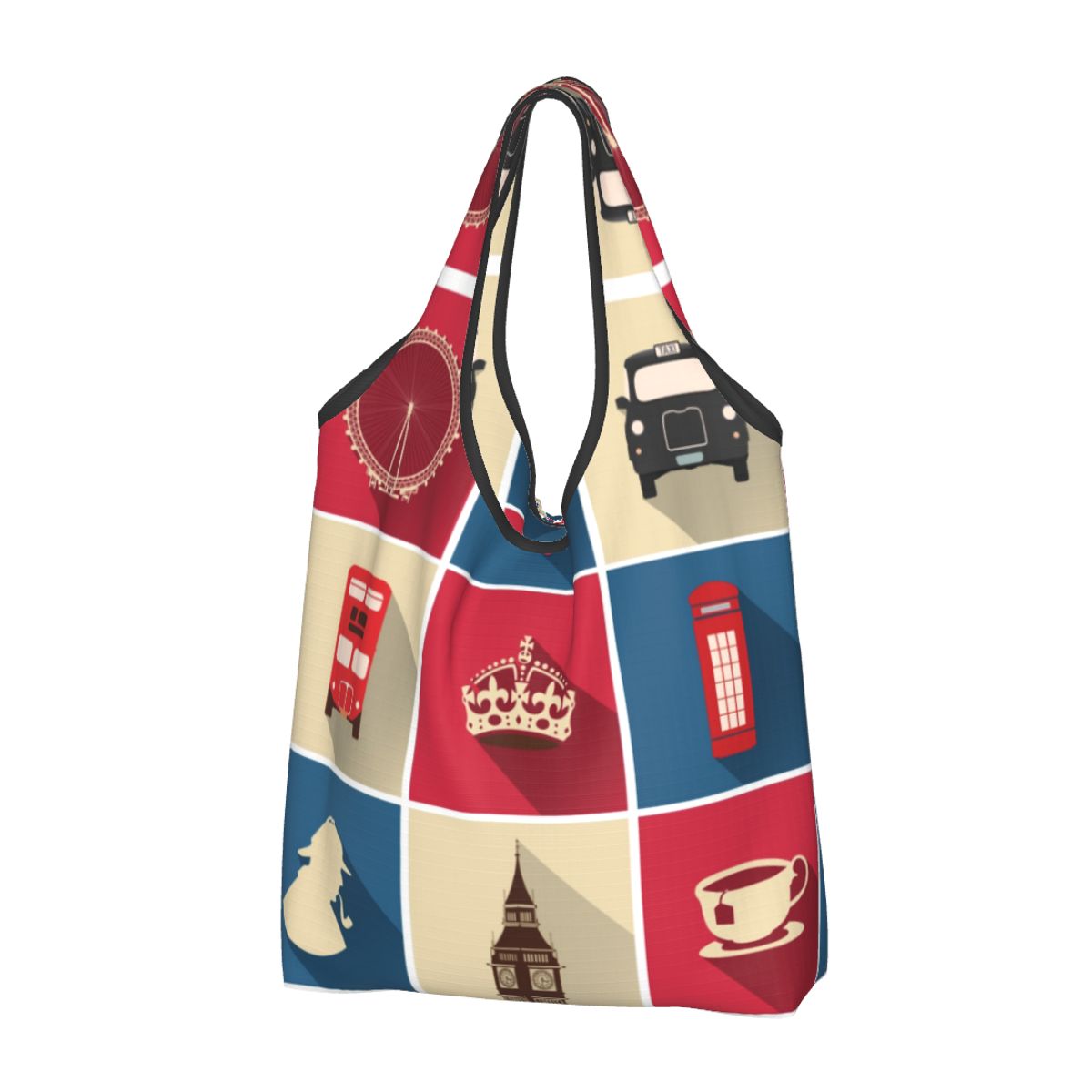 Vintage Fashion London - Tas Tote belanja simbol London antik