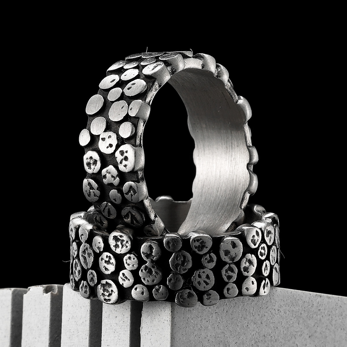 Vintage Fashion Newtown - Minimalis Spot pria cincin baja nirkarat