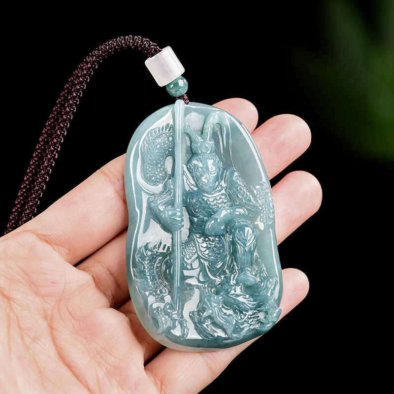 Vintage Fashion Accessories - Kalung Liontin Raja Monyet Giok Burma