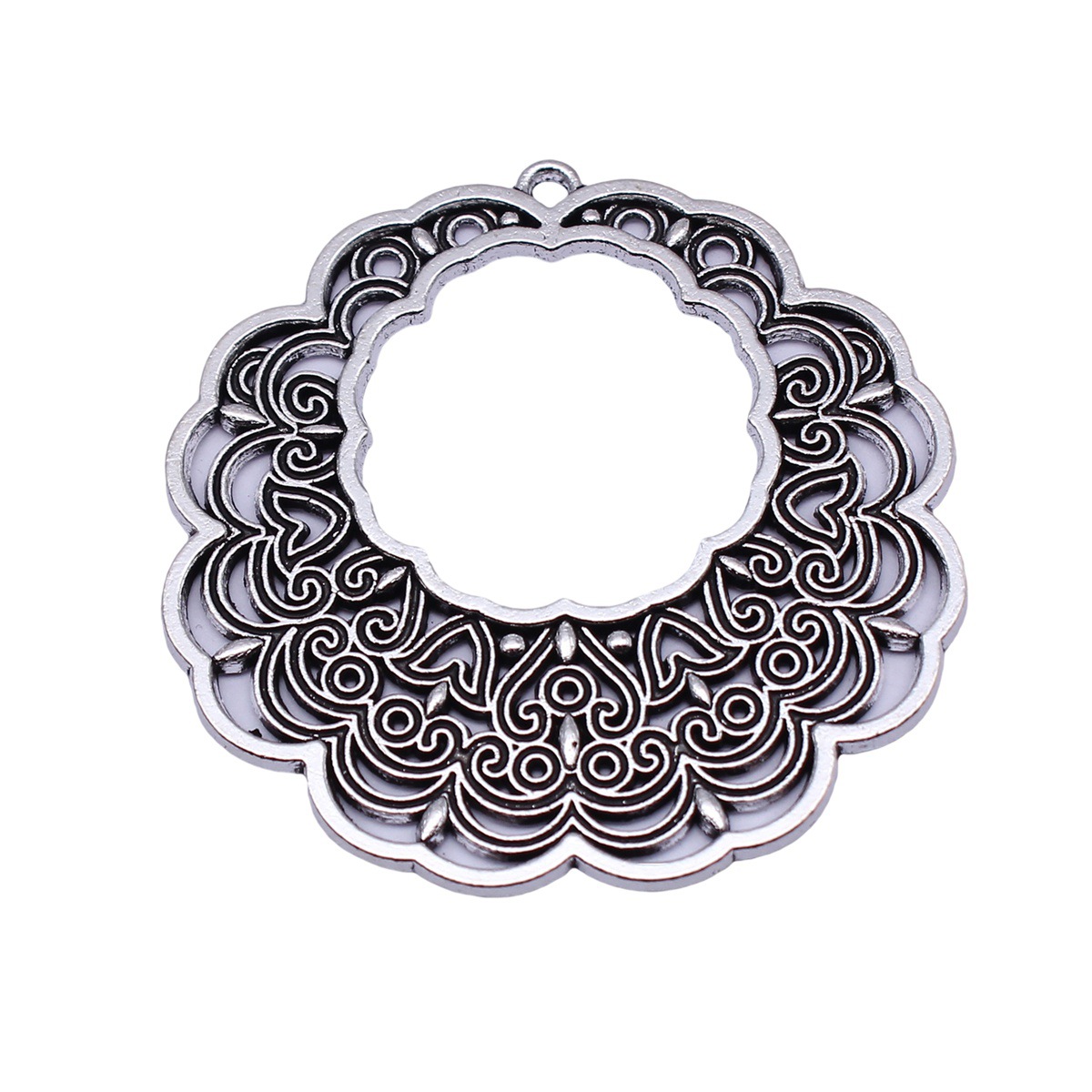 Liontin Mandala Etnik Boho Bun - Vintage Fashion Outfit ulasan dan harga