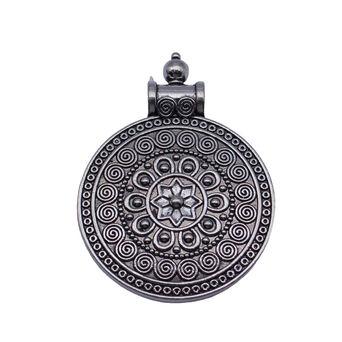 Liontin Mandala Etnik Boho Bun - Vintage Fashion Outfit ulasan dan harga