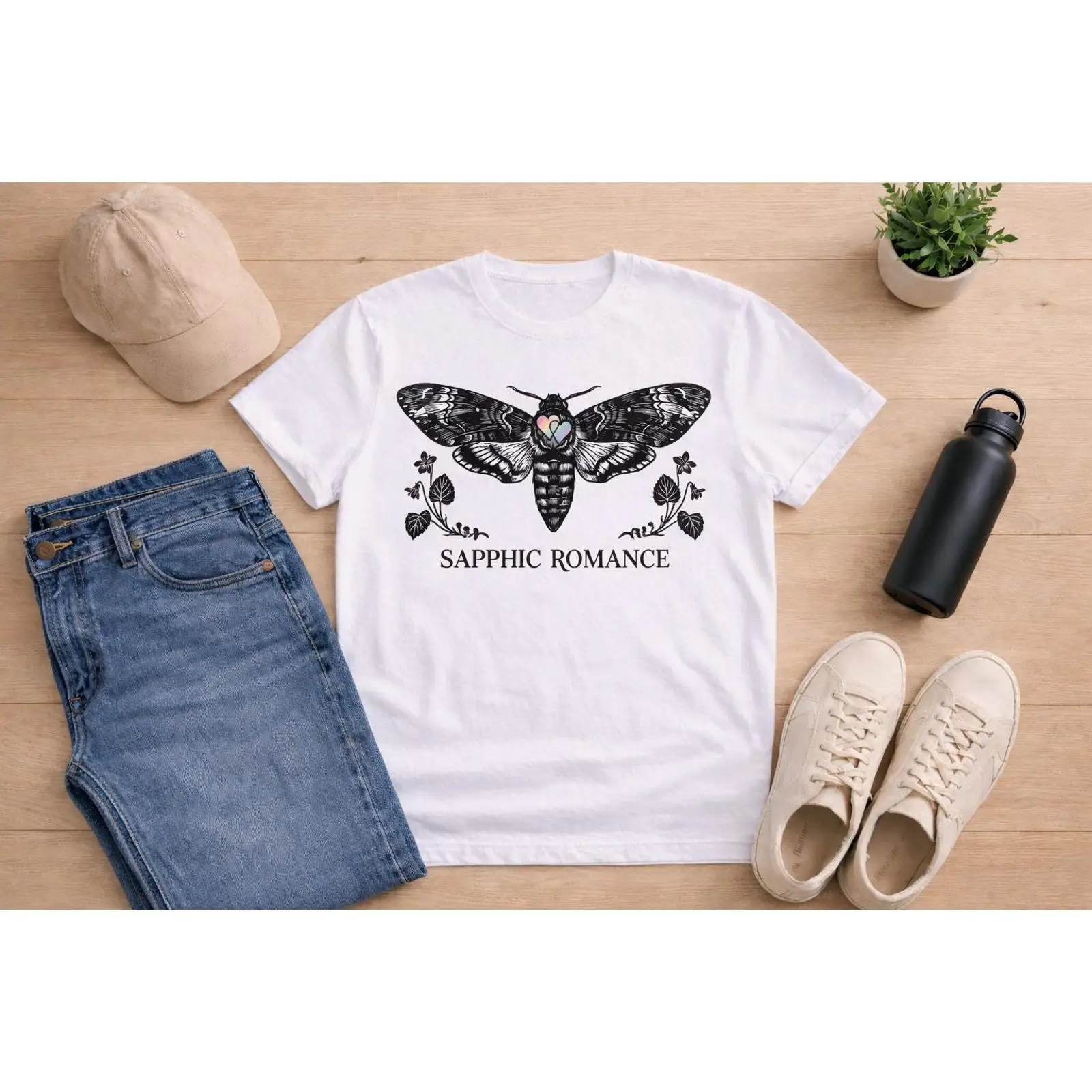 Kaos Oblong Gothic Sapphic Rom - Vintage Queer Fashion ulasan dan harga