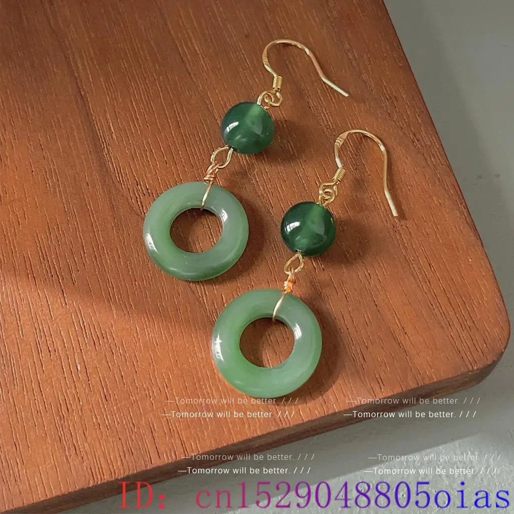 Anting Cincin Giok Asli Hijau  - Vintage Fashion Outfit ulasan dan harga