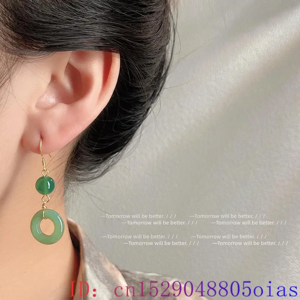 Anting Cincin Giok Asli Hijau  - Vintage Fashion Outfit ulasan dan harga