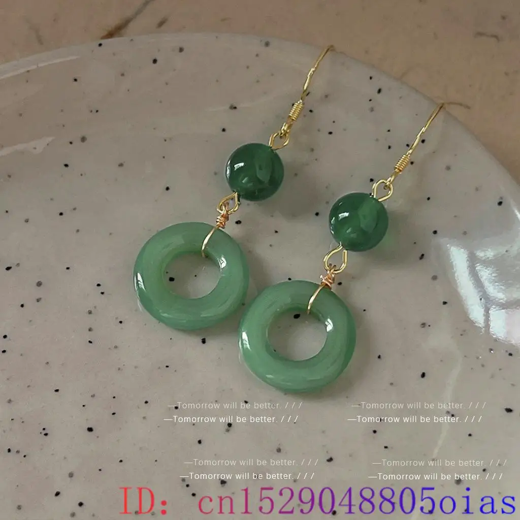Anting Cincin Giok Asli Hijau  - Vintage Fashion Outfit ulasan dan harga