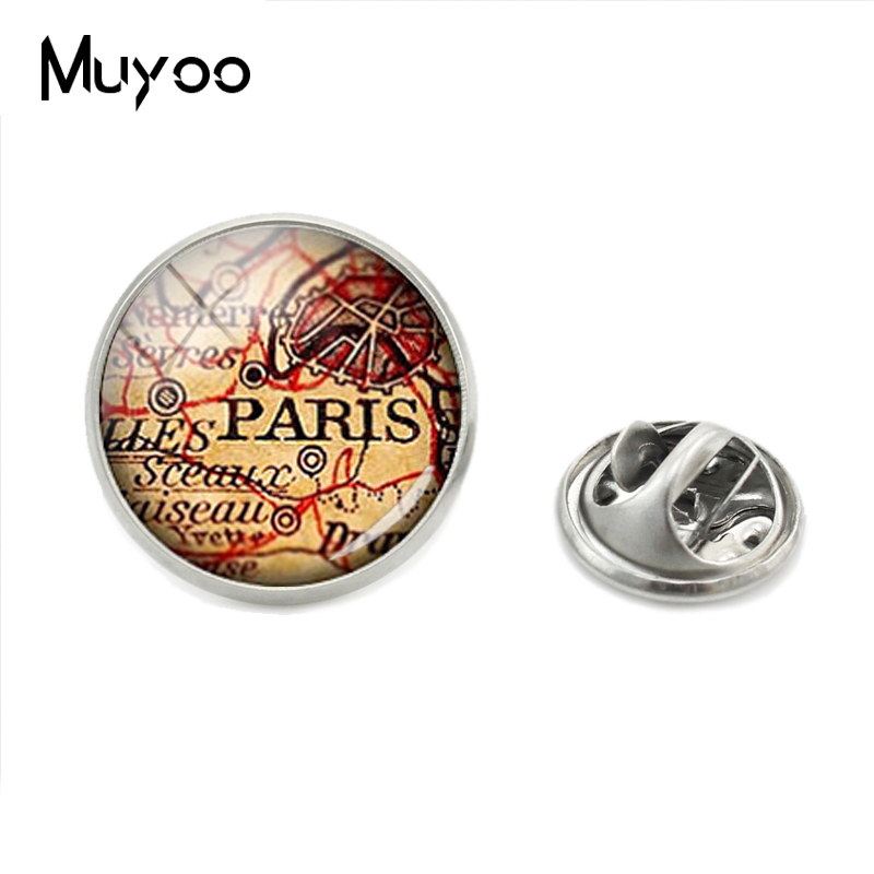 Pin Kerah Peta Kota Dunia Vint - Vintage Fashion London ulasan dan harga