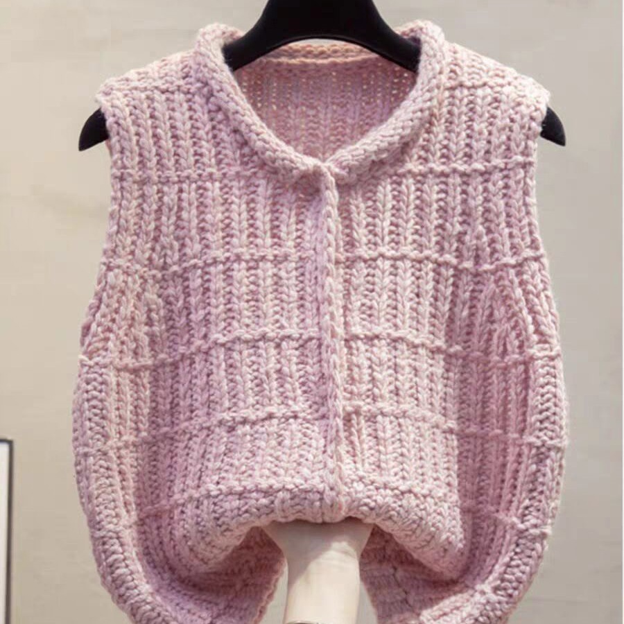 Rompi Rajut Kerah Cardigan Gar - Vintage Fashion Newtown ulasan dan harga