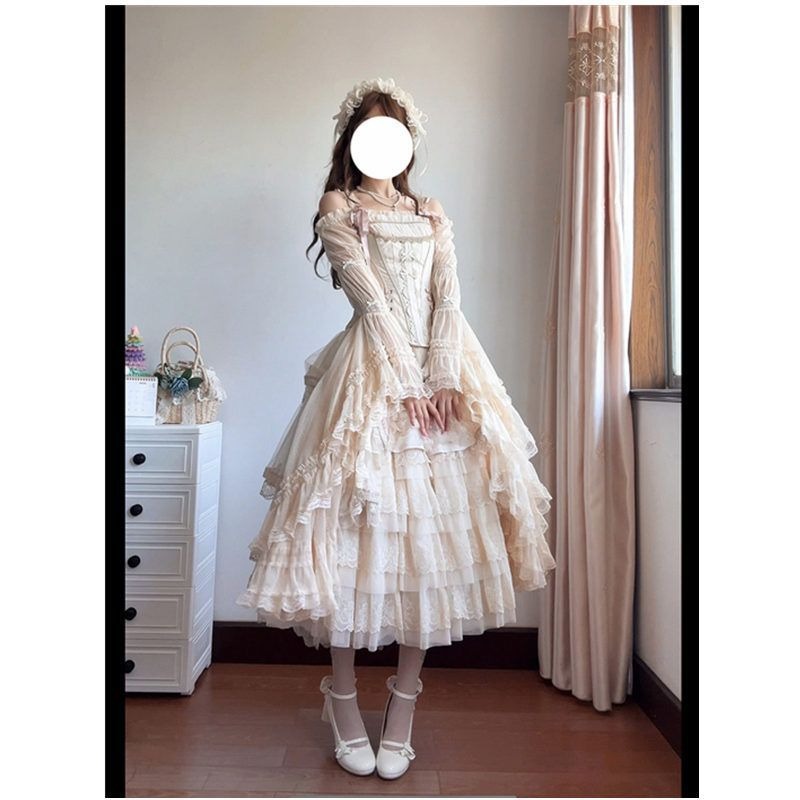 Kemeja Lolita Elegan Vintage V - Vintage Fashion Japan ulasan dan harga