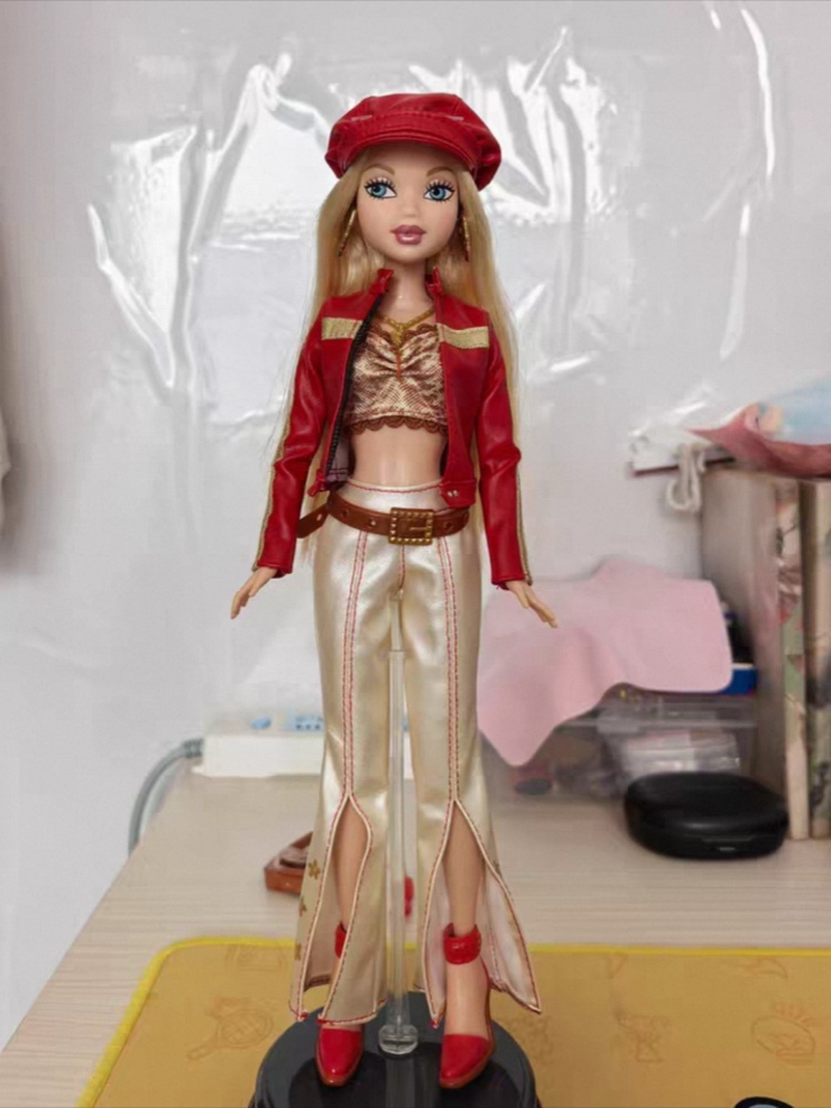 Tersedia Jaket Kulit Imitasi M - Vintage Fashion Barbie ulasan dan harga