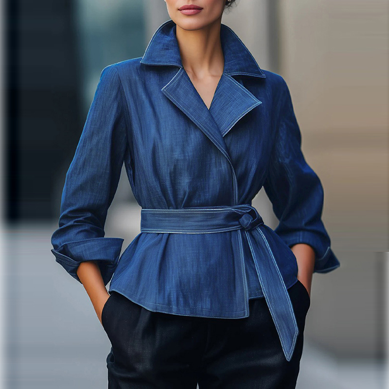 Jaket Denim Wanita Musim Gugur - Vintage Fashion Jacket ulasan dan harga